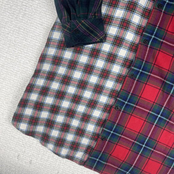 Lauren Ralph Lauren Plaid Cotton Shirt Dress Check Sz M Multicolor Retro - Picture 4 of 16